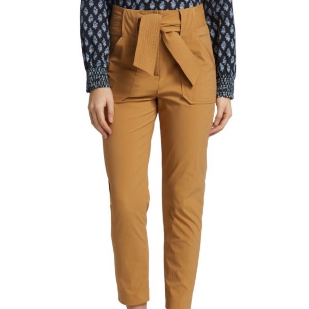 VERONICA BEARD "MAHARY" BELTED HIGH-WAISTED PANTS SIZE 4!